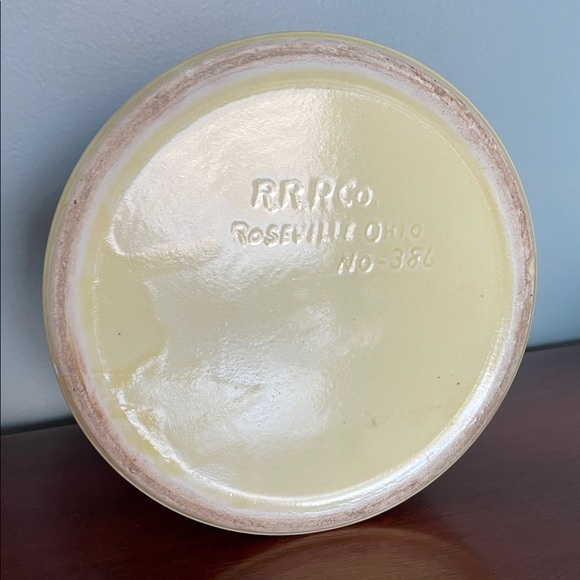 Robinson Ransbottom Pottery Striped Ceramic Cookie Jar with Tiger Cub Lid - Picture 5 of 8